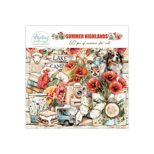 Mintay Summer Highlands Paper Die-Cuts, 60 pcs
