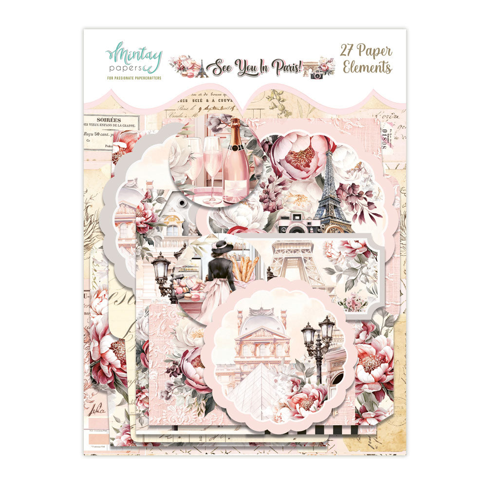 Paper Elements - See You In Paris, 27 pcs
