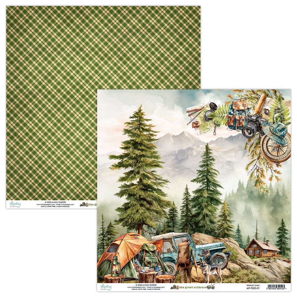 Mintay 12 x 12 Paper - The Great Outdoor 01