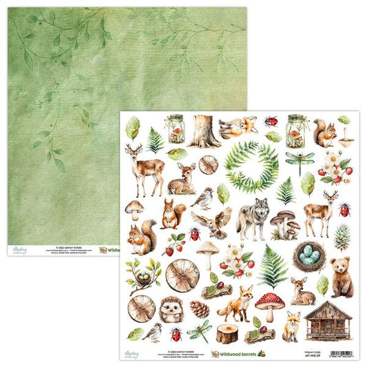 Mintay Wildwood Secrets 12 x 12 Elements Paper
