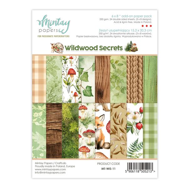 Mintay Wildwood Secrets 6 x 8 Add-On Paper Pad