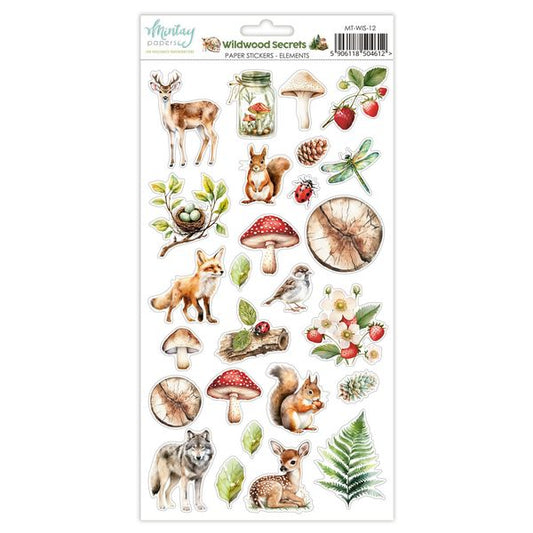 Mintay Wildwood Secrets 6 x 12 Paper Sticker Elements