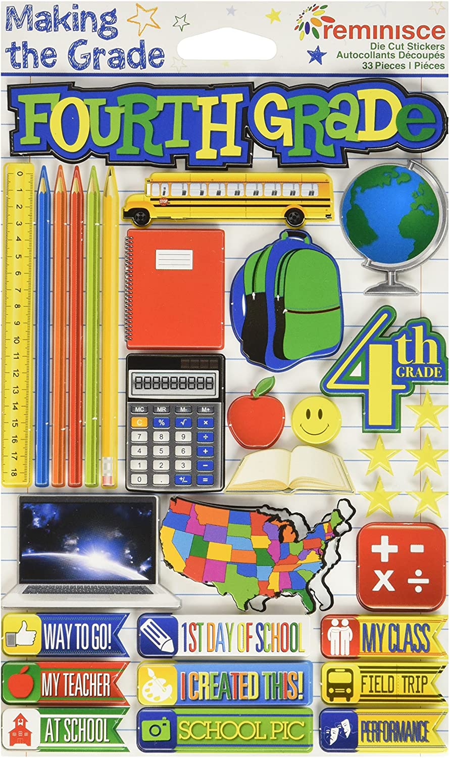Reminisce Making the Grade: Fourth Grade Sticker