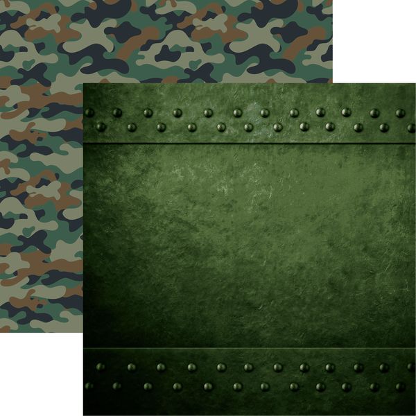 Reminisce Military Life: Armor DS Paper (1 Sheet)