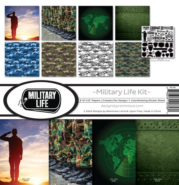 Reminisce Military Life Collection Kit