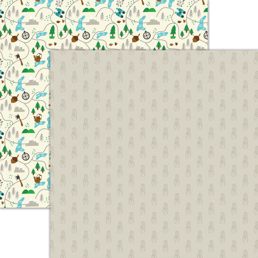 Reminisce My Troop: Scout Salute DS Paper (1 Sheet)
