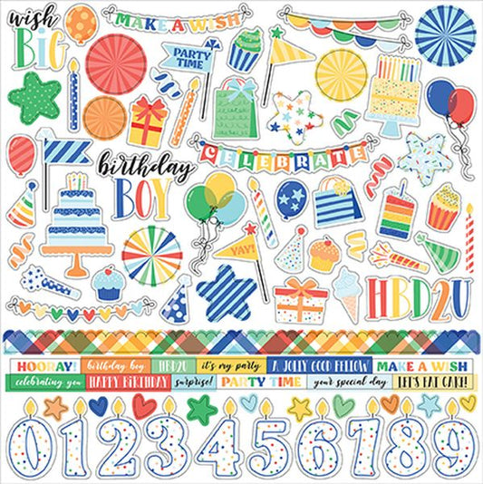 Make a Wish Birthday Boy Element Sticker