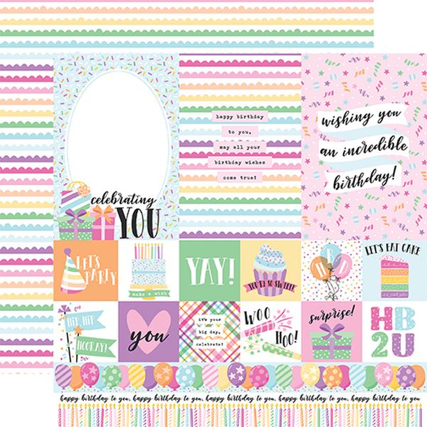 Make a Wish Birthday Girl Multi Journaling Card