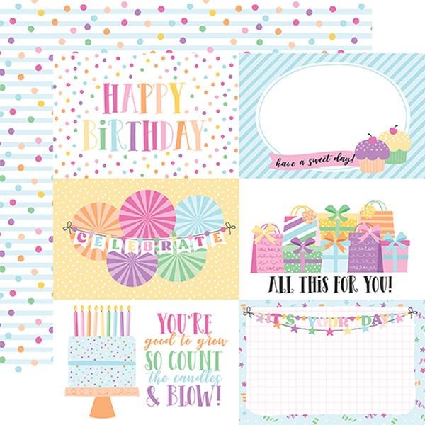 Make a Wiosh Birthday Girl 6x4 Journaling Card