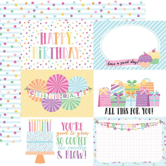 Make a Wiosh Birthday Girl 6x4 Journaling Card