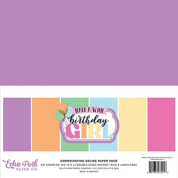 Make a Wish Birthday Girl Solids Kit