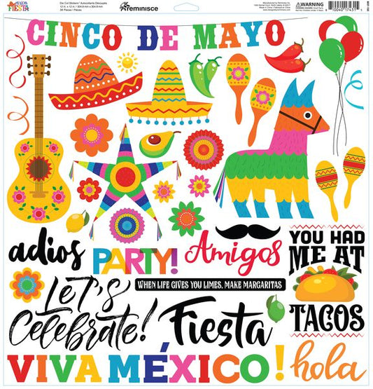 Reminisce Mexican Fiesta 12x12 Custom Sticker