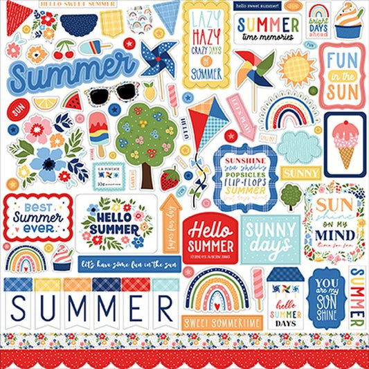 Echo Park My Favorite Summer Element Sticker