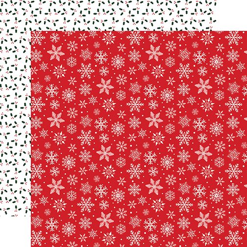 Echo Park Nutcracker Christmas: Sugar Plum Snowflakes 12x12 DS Patterned Paper (1 Sheet)