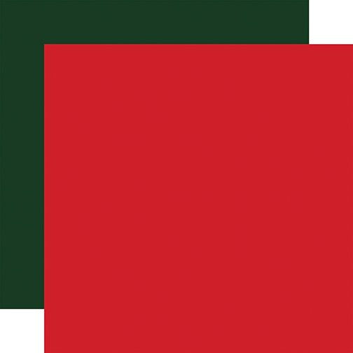 Nutcracker Christmas Red / Dk. Green 12x12 Coordinating Solid Paper (1 Sheet)