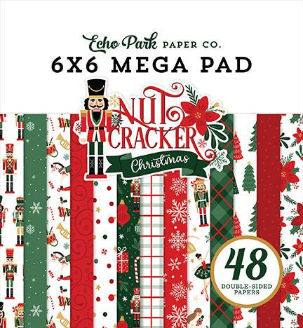 Echo Park Nutcracker Christmas Cardmakers 6X6 Mega Pad