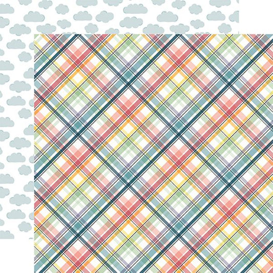 New Day Perfect Day Plaid DS 12x12 DS Paper (1 Sheet)