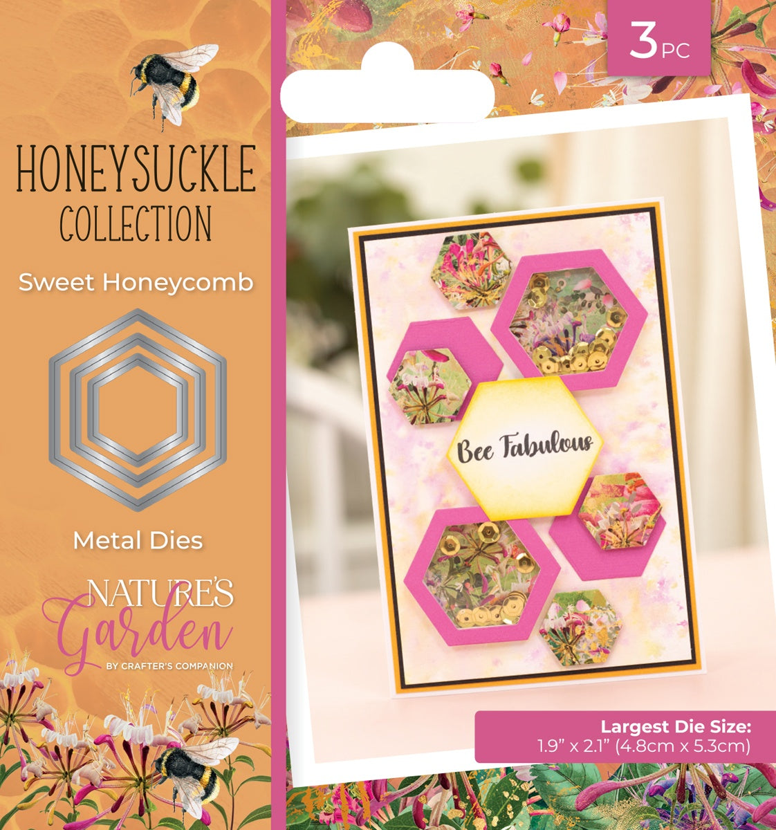 Nature's Garden Honeysuckle Metal Die-Sweet Honeycomb