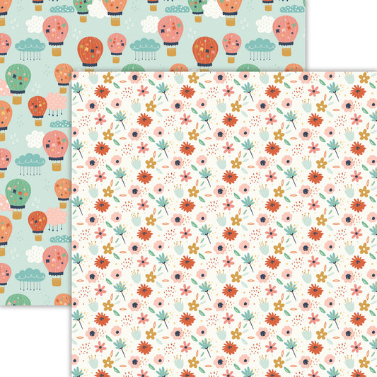 Reminisce 9 Months: Blooming DS Paper (1 Sheet)