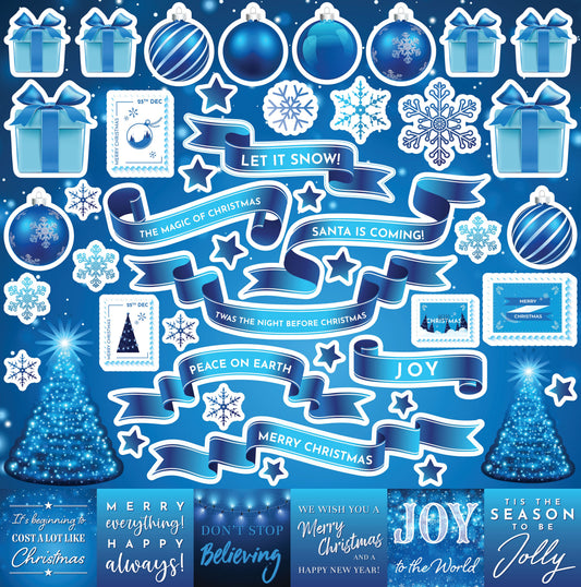 Reminisce Nordic Noel 12x12 Sticker
