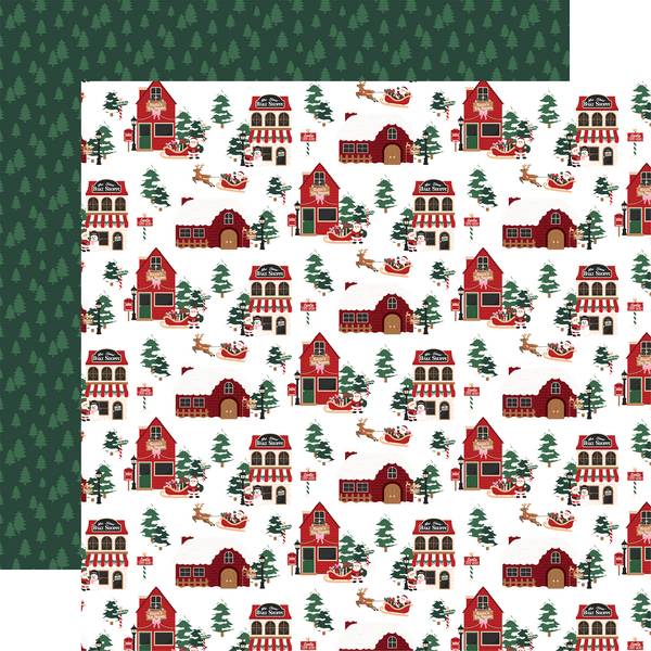 Echo Park North Pole Christmas: Santa's Shoppes 12x12 DS Paper (1 Sheet)