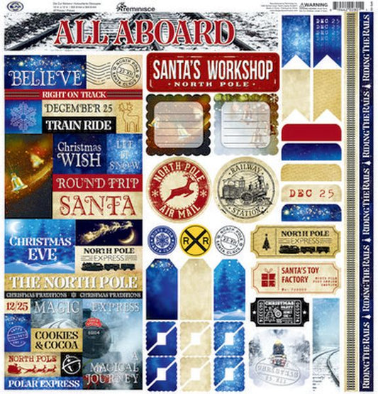 Reminisce North Pole Express 12x12 Combo Stickers