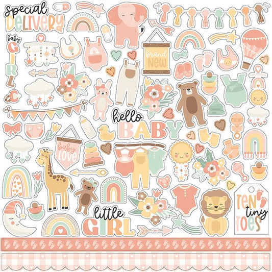 Our Baby Girl Element Sticker