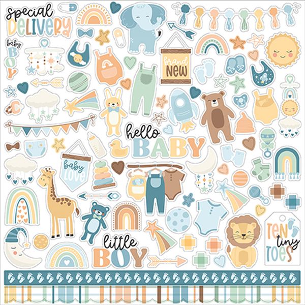 Our Baby Boy Element Sticker
