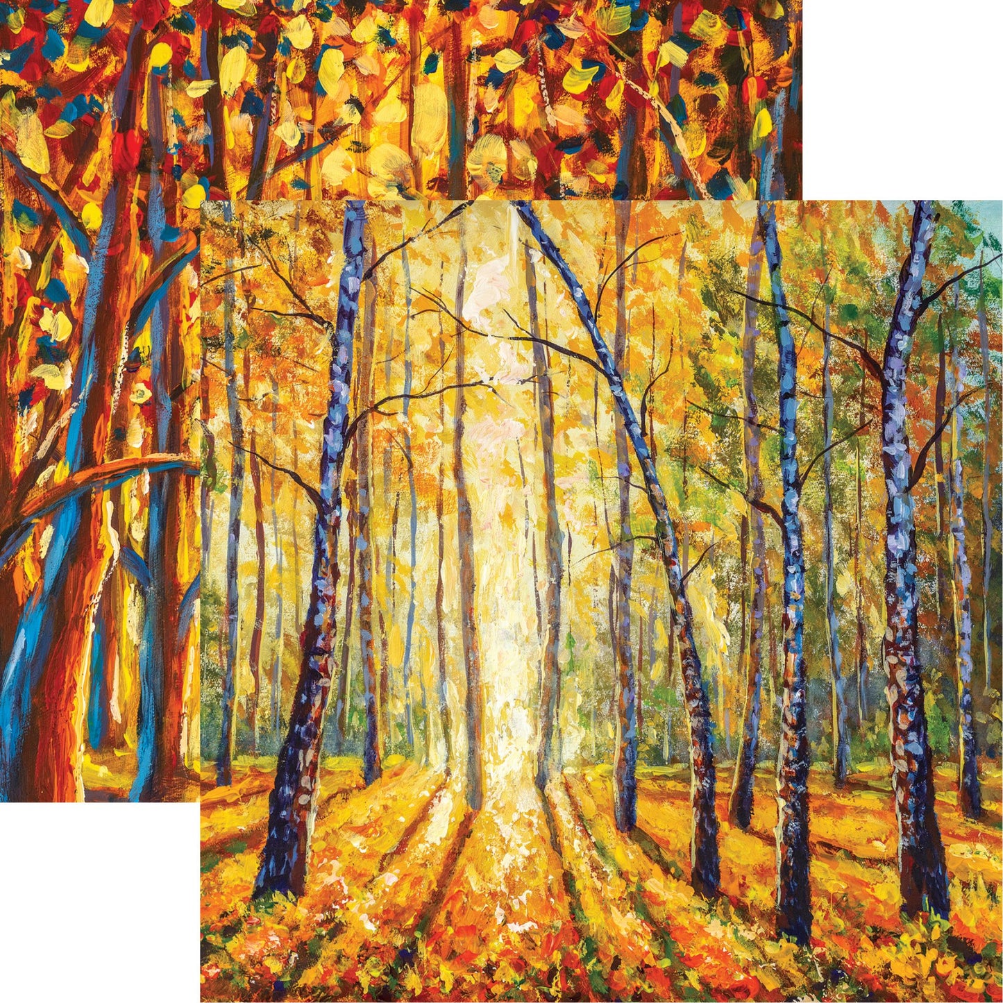 Reminisce October Roads: Fall Forest DS Paper (1 Sheet)