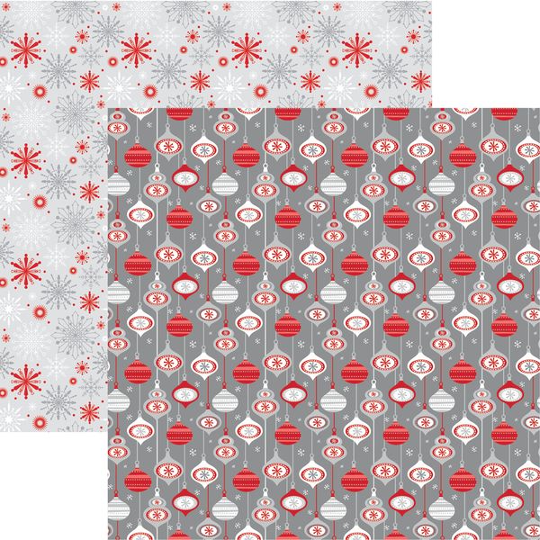 Reminisce Oh Christmas Tree: Christmas Baubles DS Paper (1 Sheet)