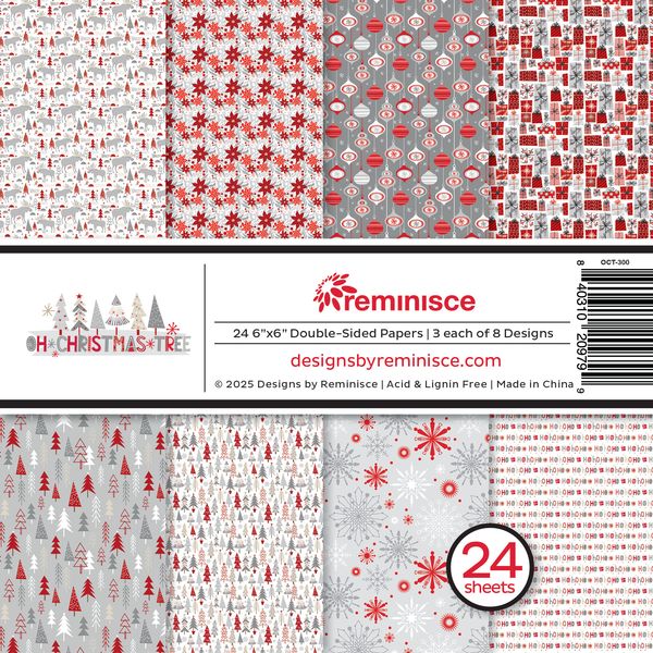 Reminisce Oh Christmas Tree 6x6 pack
