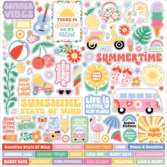 Echo Park Our Groovy Summer Element Sticker