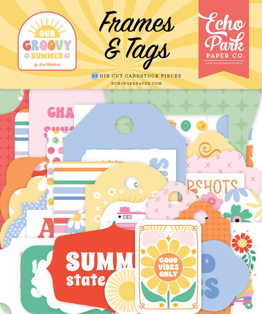 Echo Park Our Groovy Summer Frames & Tags