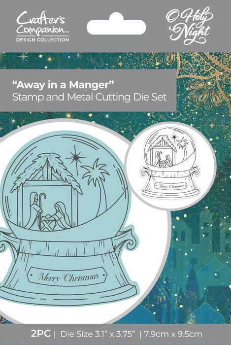 Crafter's Companion O' Holy Night Metal Die-Away In A Manger