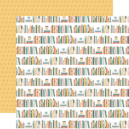 Our Happy Place Our Bookshelf 12x12 DS Patterned Paper (1 Sheet)