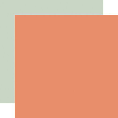 Our Happy Place Coral / Mint 12x12 Coordinating Solid Paper (1 Sheet)