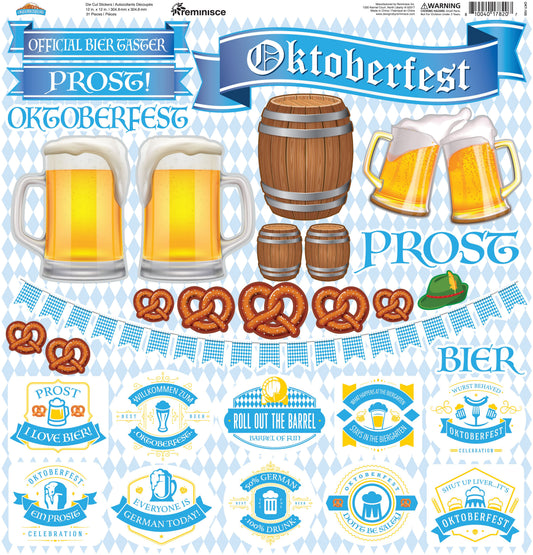 Reminisce Oktoberfest 12x12 Custom Stickers