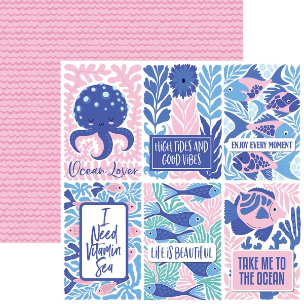 Reminisce Ocean Market: Endless Blue DS Paper (1 Sheet)