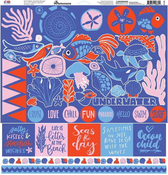 Reminisce Ocean Market 12x12 Sticker