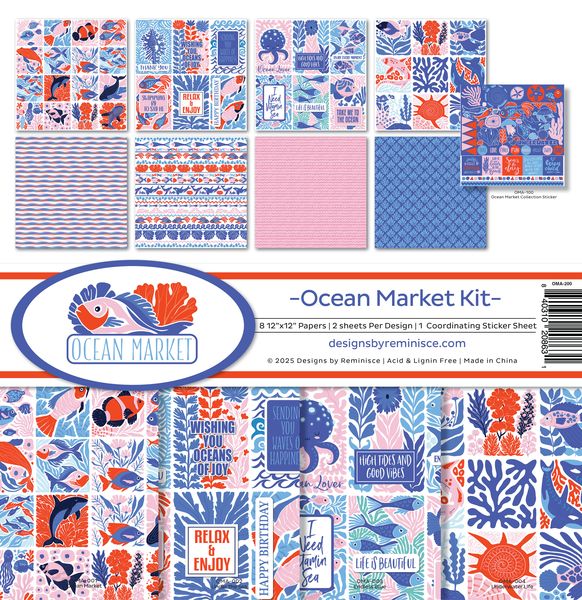 Reminisce Ocean Market Collection Kit