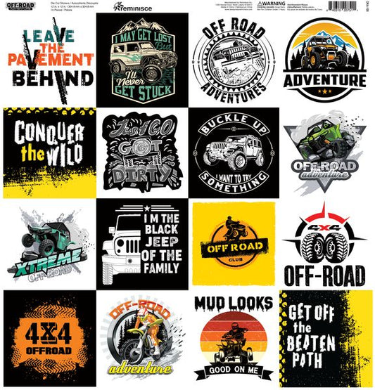 Reminisce Off Road Advetnure 12x12 Sticker