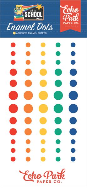 Echo Park Off To School Enamel Dots