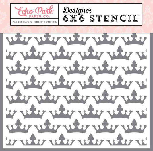 Royal Crowns Stencil