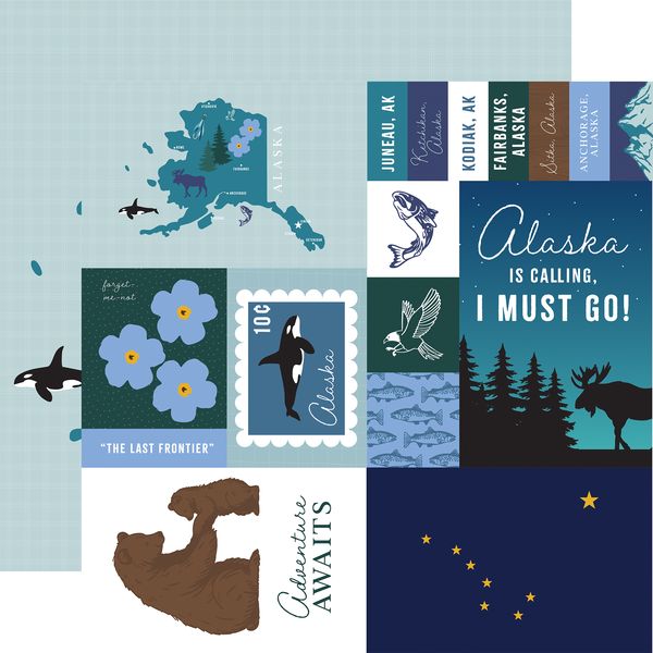 Echo Park Our United States: Alaska DS Paper (1 sheet)