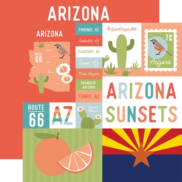 Echo Park Our United States: Arizona DS Paper (1 sheet)