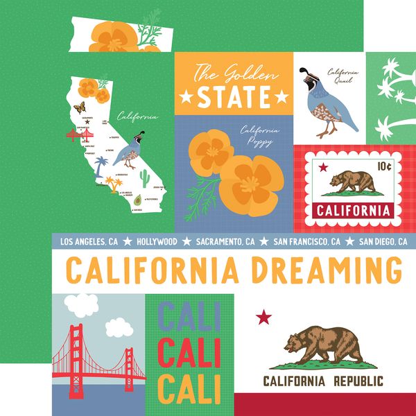 Echo Park Our United States: California DS Paper (1 sheet)