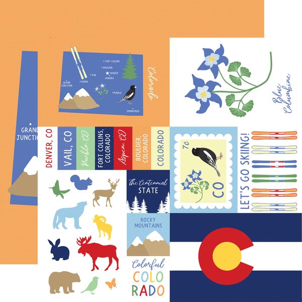 Echo Park Our United States: Colorado DS Paper (1 sheet)