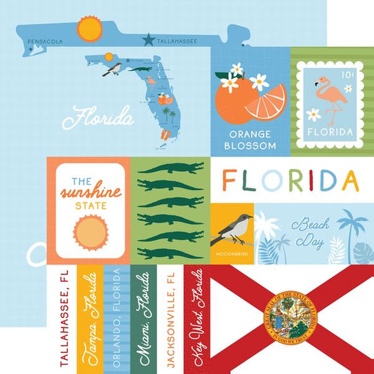 Echo Park Our United States: Florida DS Paper (1 sheet)