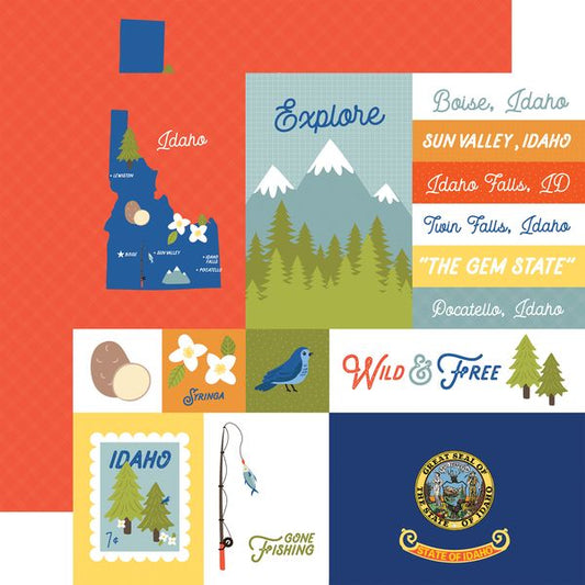 Echo Park Our United States: Idaho DS Paper (1 sheet)