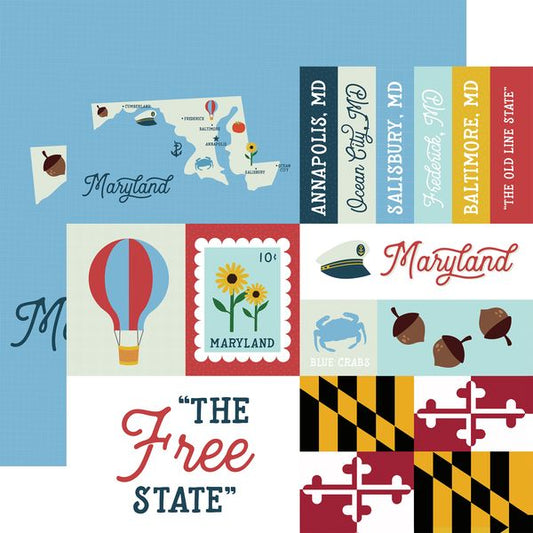 Echo Park Our United States: Maryland DS Paper (1 sheet)